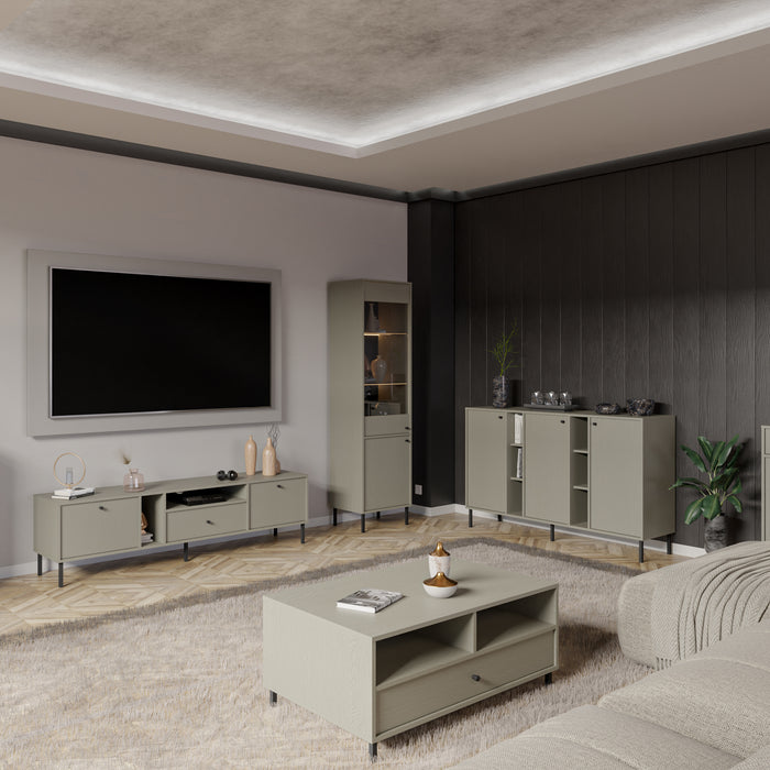 by fonQ Luvra Vitrinekast - Groen