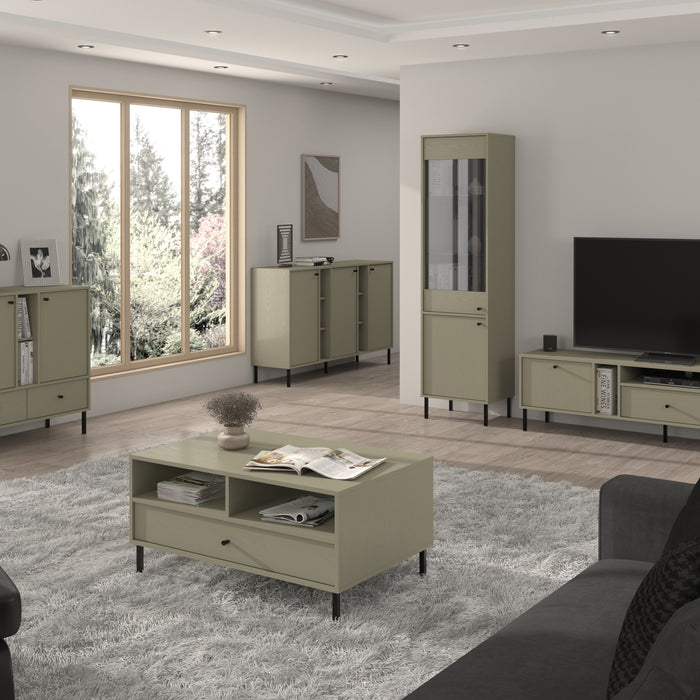 by fonQ Luvra Vitrinekast - Groen