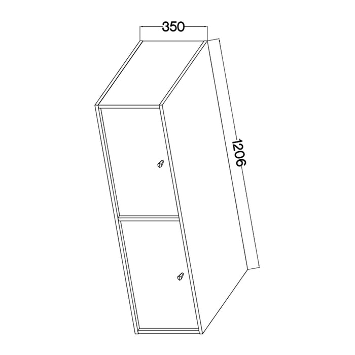 by fonQ Luvra Zwevend Tv-meubel 2-deurs - Groen
