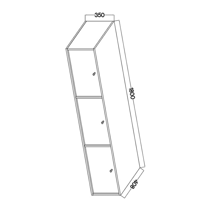 by fonQ Luvra Zwevend Tv-meubel 3-deurs - Zand