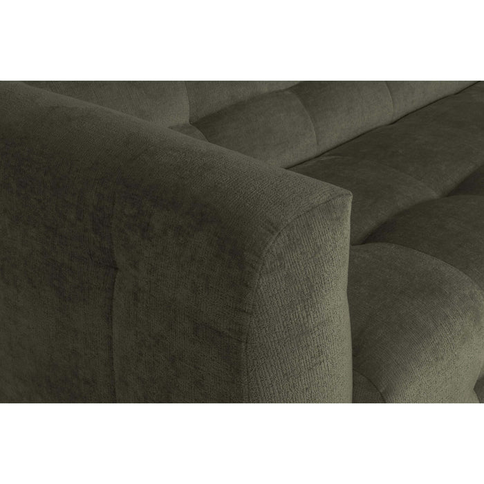 by fonQ Mush Hoekbank met Chaise Longue Links - Chenille - Groen