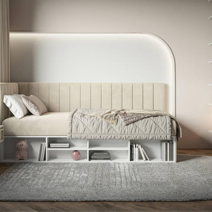 NADUVI Collection Jeugdbed Dickins rechts opbergvak