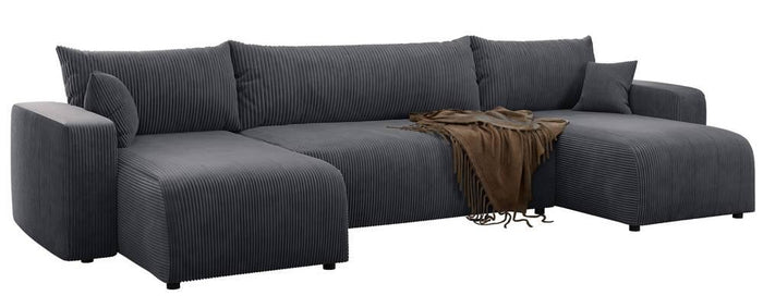 NADUVI Collection U-slaapbank Rosco ribstof