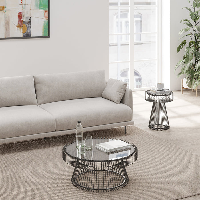 Salontafel Lisboa Ø86cm zwart Kare Design