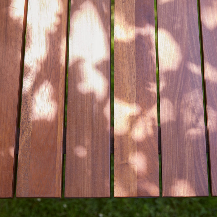 Tikamoon - Massief teakhouten en metalen tuintafel 6|8 personen.