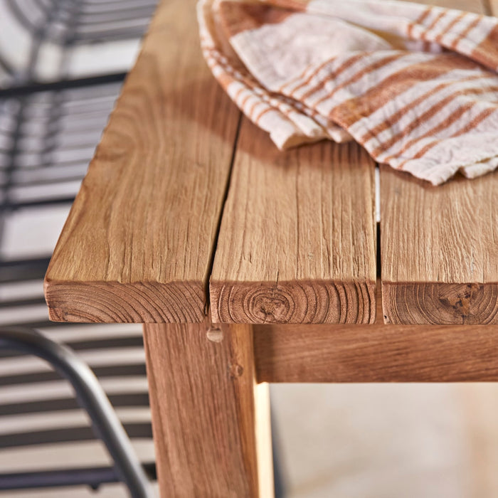 Tikamoon - Tuintafel van massief gerecycled teakhout voor 6-8 personen