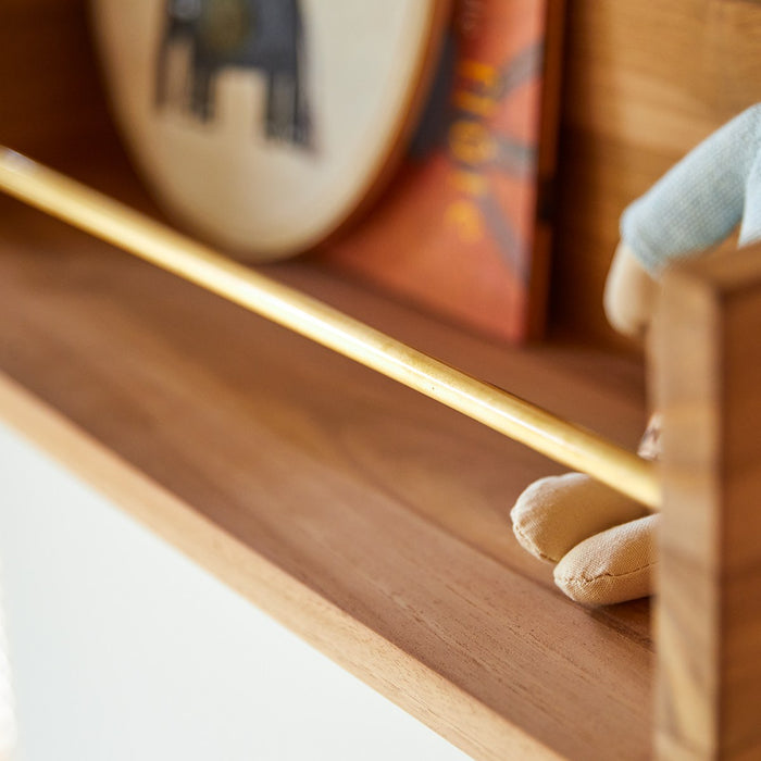 Tikamoon - Wandplank voor kinderkamer van massief teakhout 60 cm
