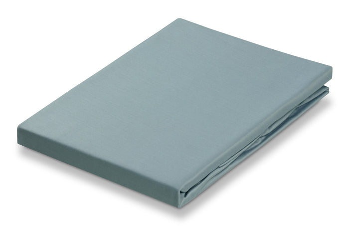 Satin Hoeslaken Pearl Blue | 180 x 210 cm | Blauw | Satijnkatoen