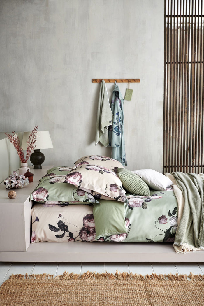 Dekbedovertrek Elegant Champagne | 200 x 200|220 cm | Wit | Beige | Roze