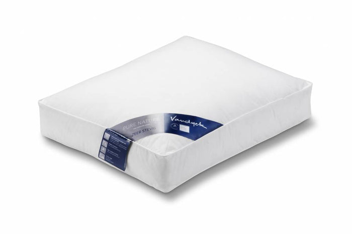 Pure Nature Box Hoofdkussen | 50 cm x 50 cm | Wit | Dons