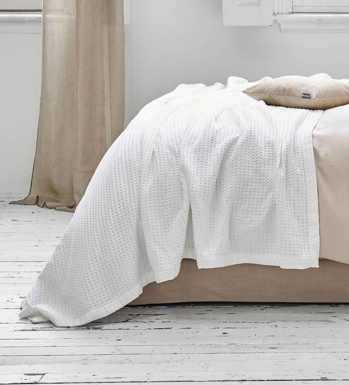 Vandyck Home Pique Sprei 270 x 250 cm - White