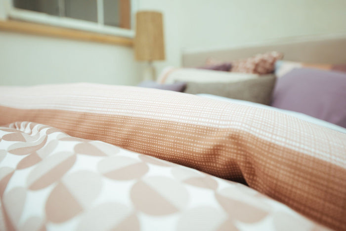 Dekbedovertrek Relax Moonscape | 240 x 200|220 cm | Bruin | Paars