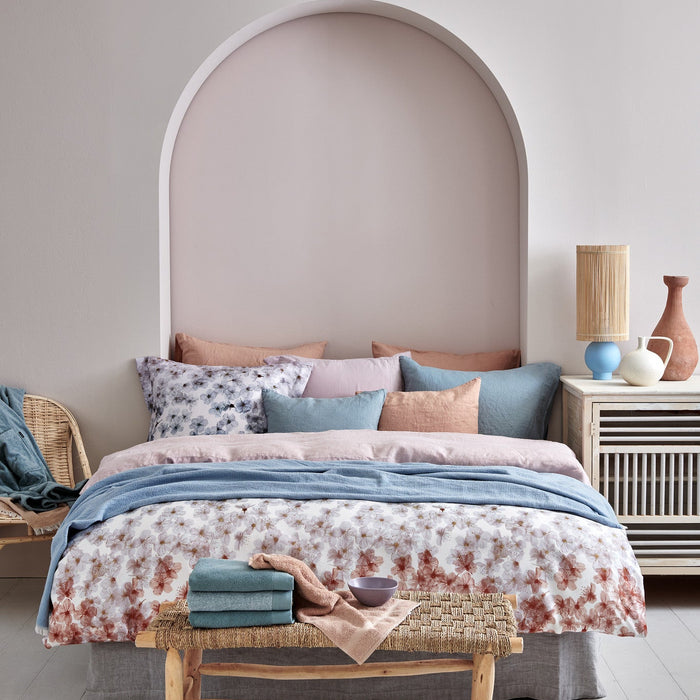 Home 89 Plaid Pearl Blue | 130 x 220 cm | Blauw | Katoen | Polyester