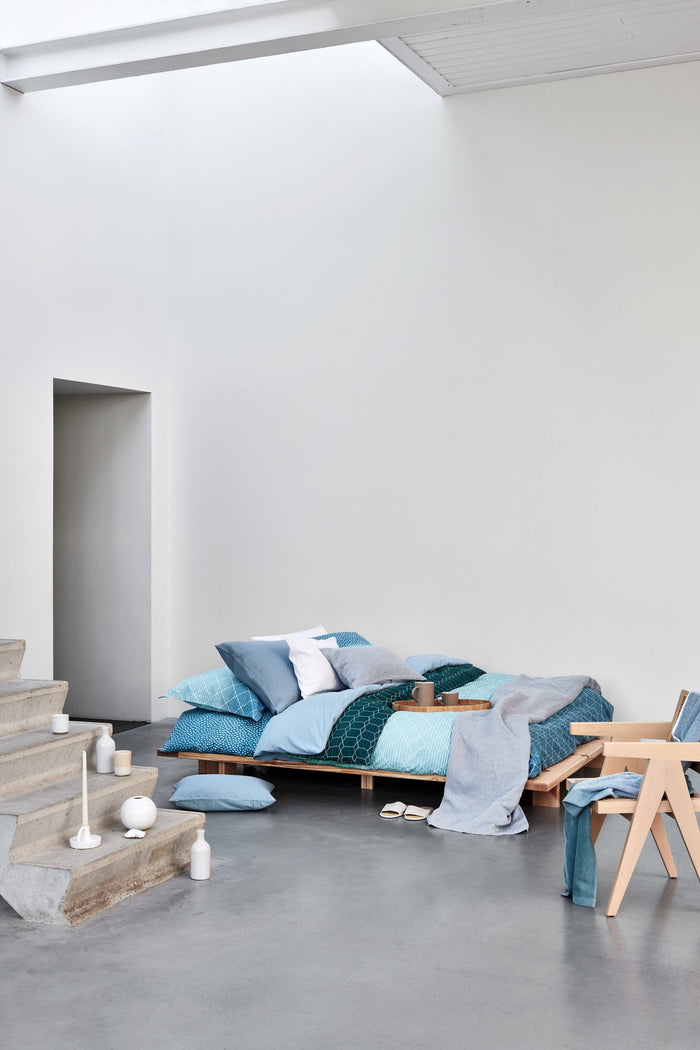 Dekbedovertrek Drops Pearl Blue | 240 x 200|220 cm | Groen | Blauw