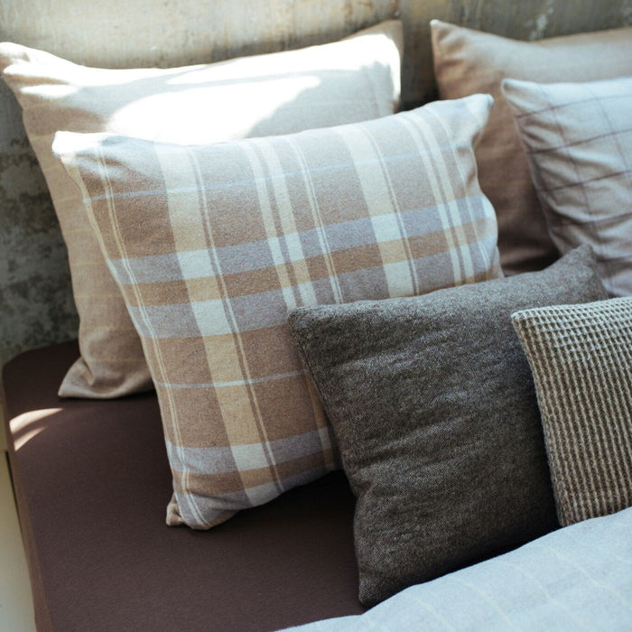 Dekbedovertrek Riga Multi | 140 x 200|220 cm | Beige | Flanel katoen