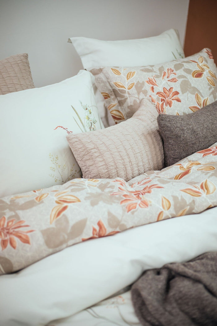 Dekbedovertrek Cashmere Glow Linen | 140 x 200|220 cm | Grijs | Beige