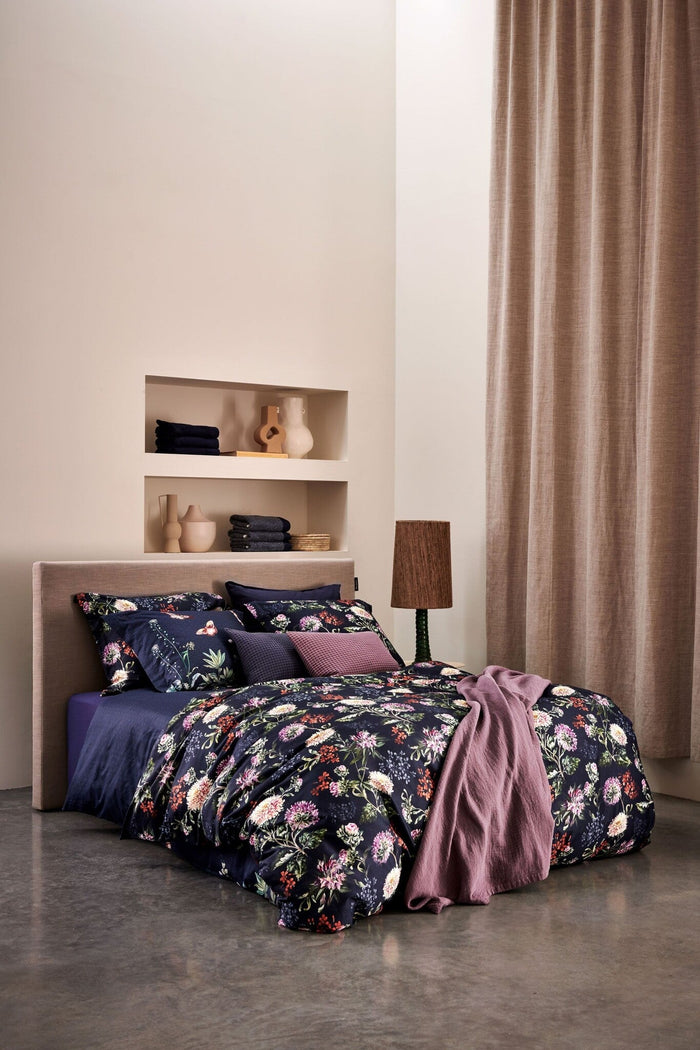 Dekbedovertrek Happiness Blue Ink | 200 x 200|220 cm | Blauw