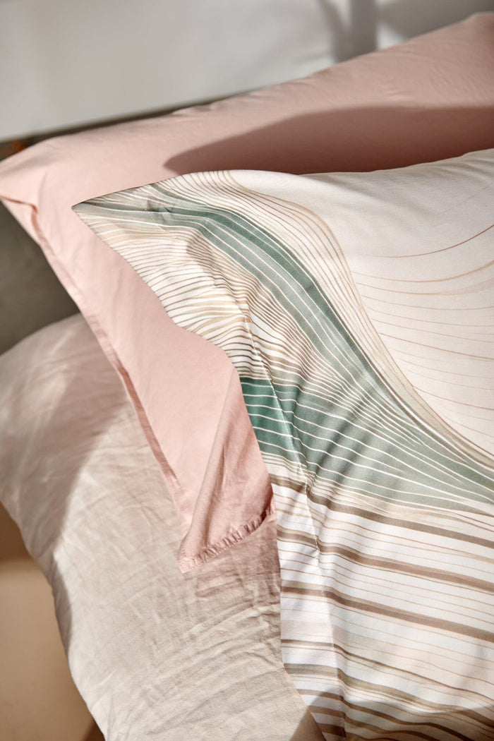 Washed Cotton Dekbedovertrek Pale Pink | 240 x 200|220 cm | Roze