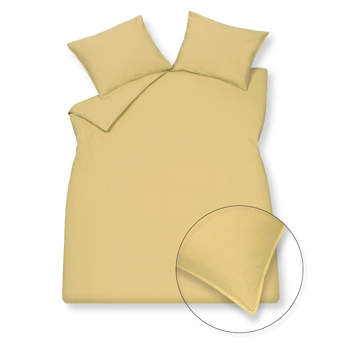 Washed Cotton Dekbedovertrek Sunlight | 240 x 200|220 cm | Geel | Goud