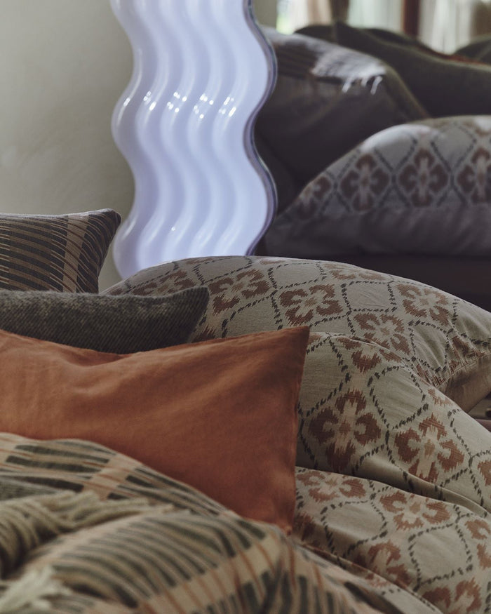 Dekbedovertrek Pure 74 Stone | 200 x 200|220 cm | Grijs | Beige