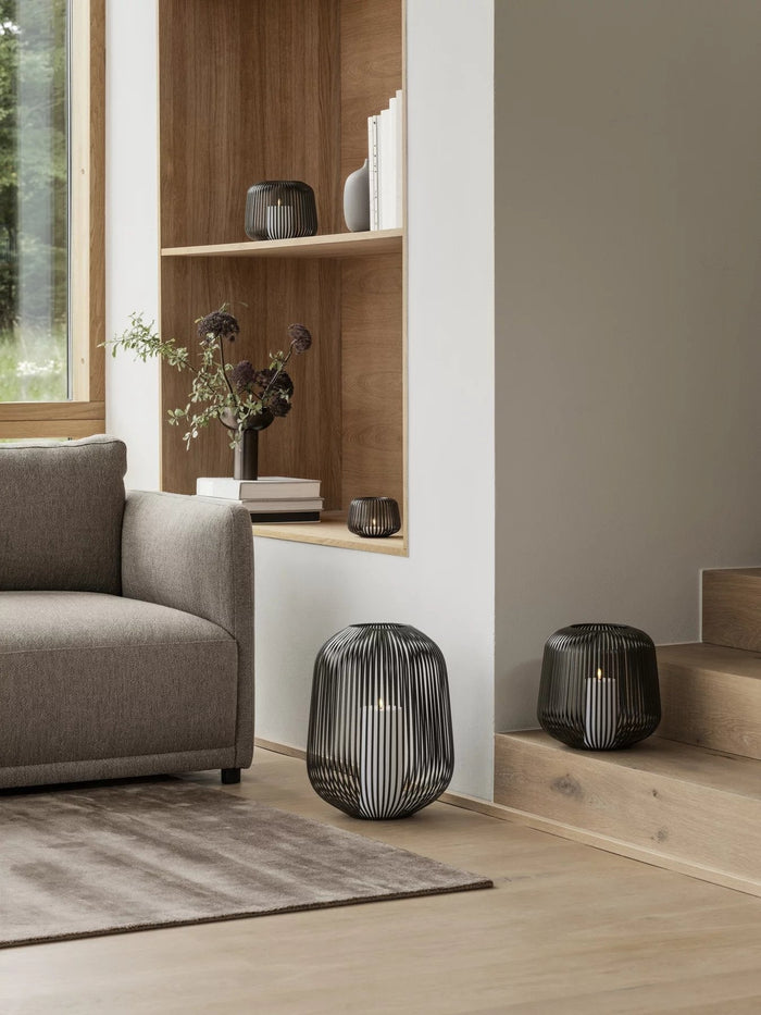 Lito Lantaarn White Medium | Wit | Staal