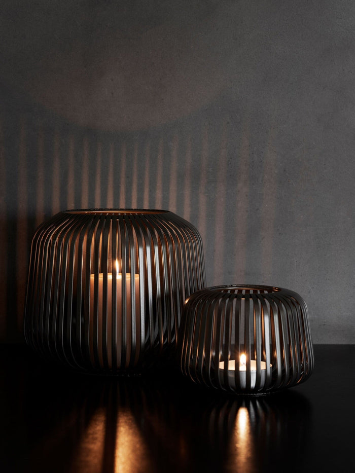 Lito Lantaarn Burned Metal Medium | Bruin | Staal