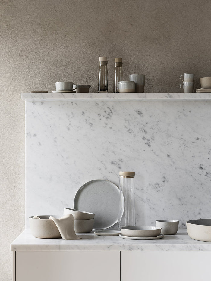 Sablo Stone Serveerschaal 34, | Grijs | Blauw | Stoneware