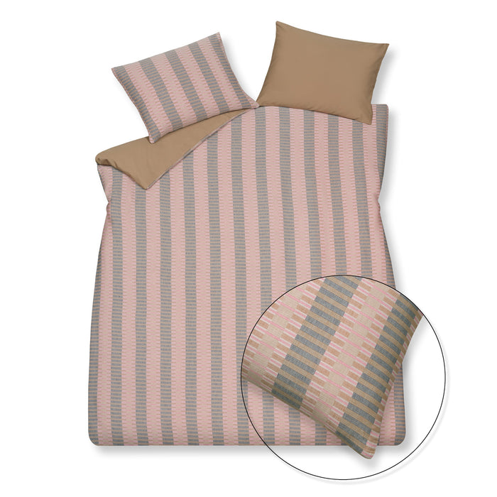 Dekbedovertrek Pure 73 Multi | 240 x 200|220 cm | Beige | Bruin | Roze