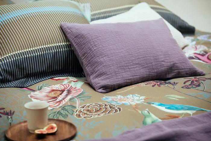 Dekbedovertrek Dashy Multi | 200 x 200|220 cm | Groen | Satijnkatoen