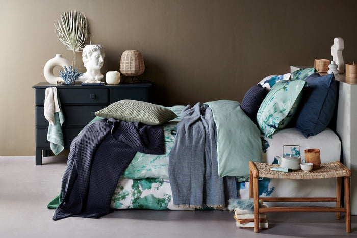 Dekbedovertrek Blue Shades Storm Blue 200x220 Cm