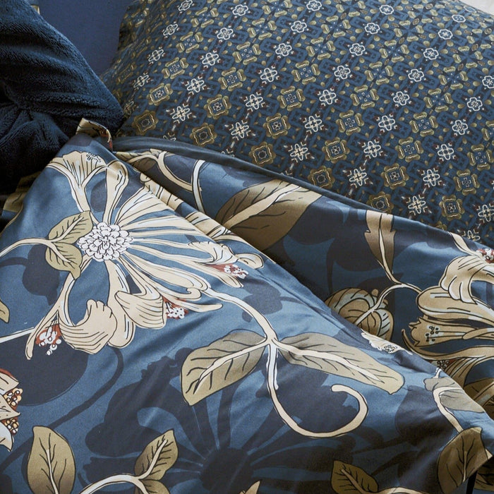 Dekbedovertrek Sky Night Blue Ink | 140 x 200|220 cm | Groen | Blauw