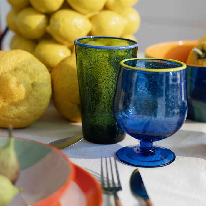 Kare Design Bubbles Waterglazen groen 4st