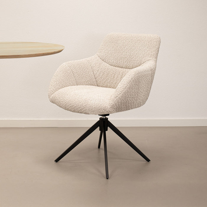 Kick draaistoel Fer - Crème