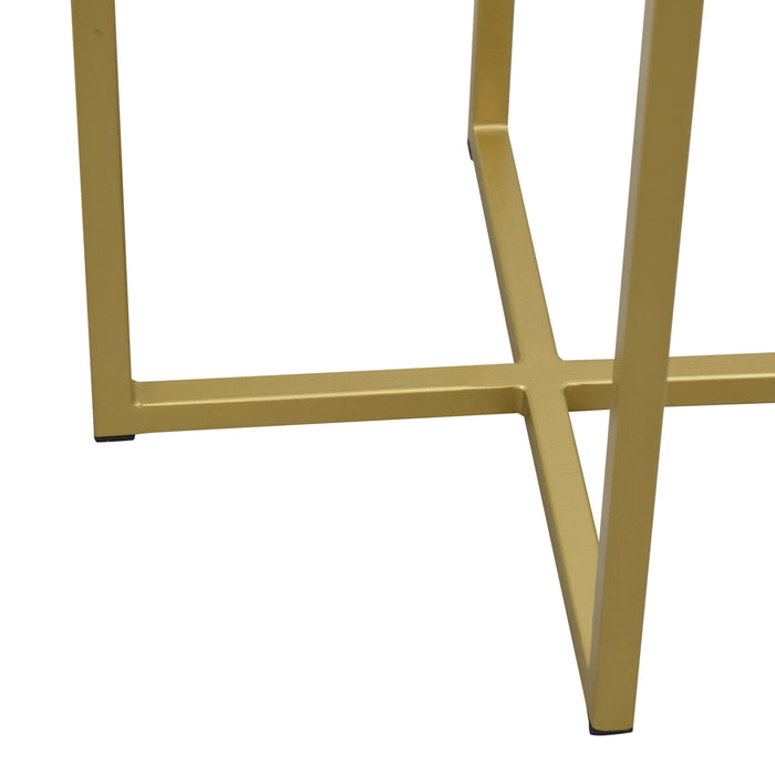 LOFT42 Beau bijzettafel - Rond - Goud - Metaal