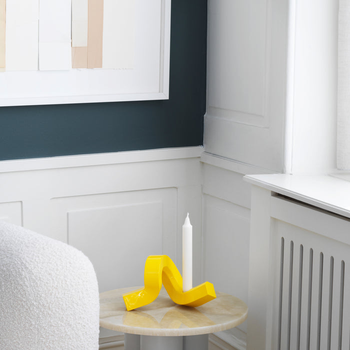 Normann Copenhagen Crooked Kandelaar - Single - Geel