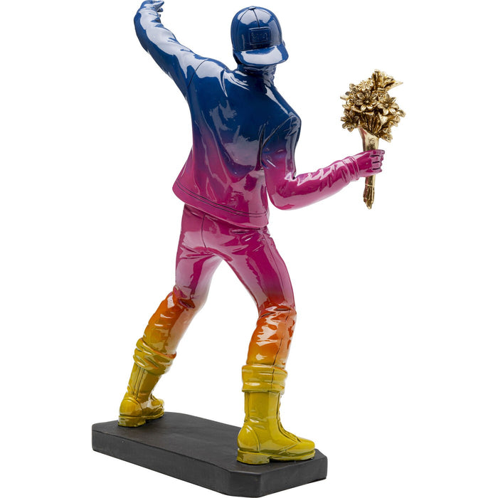 Kare Design woonaccessoires - straatkunst - regenboog - boeket