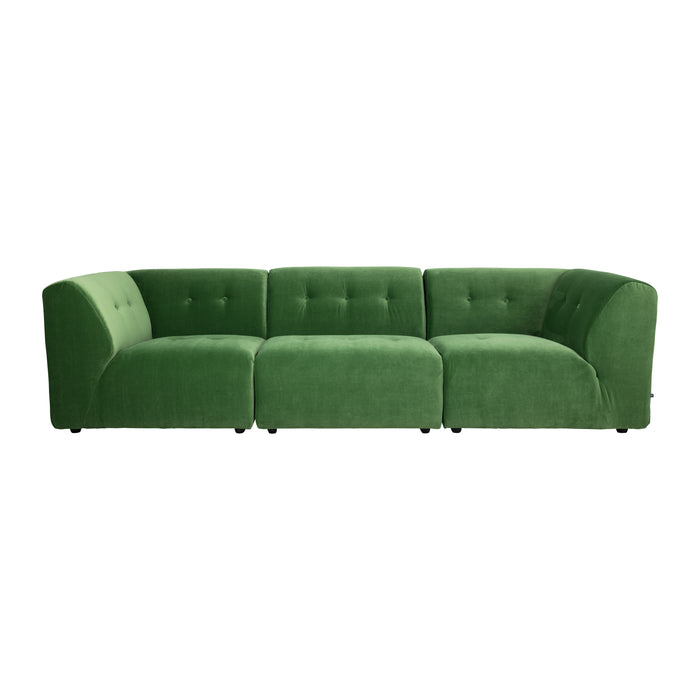 HKliving Vint Bank Element - Middenstuk - Royal Velvet - Groen
