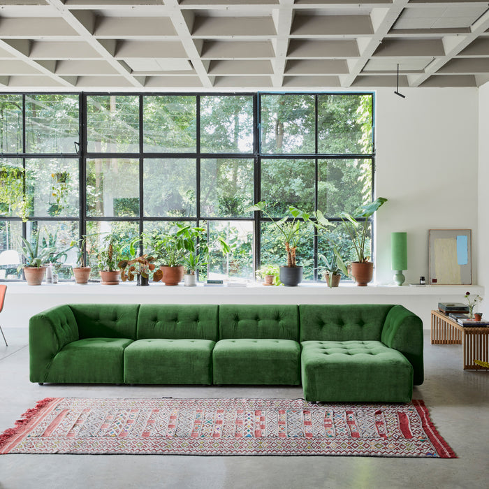HKliving Vint Bank Element - 1,5-zitsbank Links - Royal Velvet - Groen