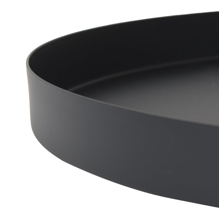 LOFT42 Serva Metalen Dienblad – Zwart – Ø40 cm