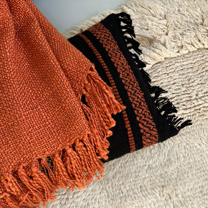 Malagoon Solid Plaid 125 x 150 cm - Spicy Oranje