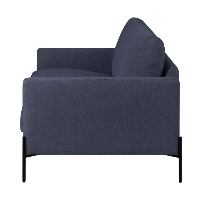 by fonQ Sora 2-zitsbank - Linnen - Donkerblauw