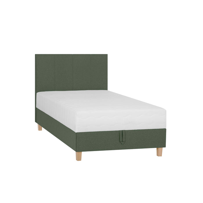 by fonQ Fjora Eenpersoonsbed met Opbergruimte 90 x 200 cm - Groen