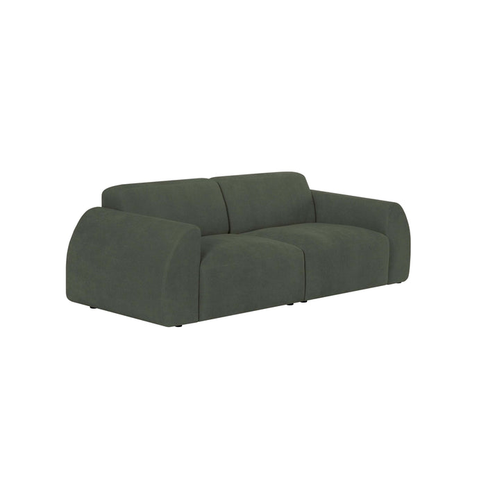 by fonQ Bink 2,5-zitsbank - Bouclé - Mosgroen