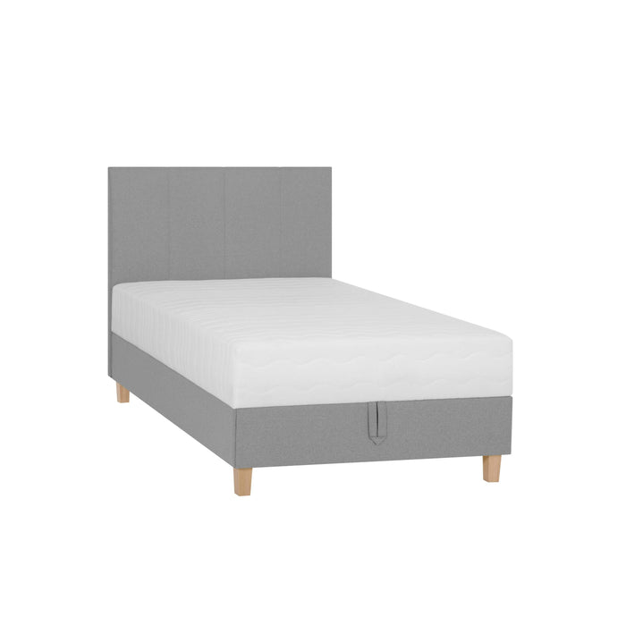 by fonQ Fjora Eenpersoonsbed met Opbergruimte 90 x 200 cm - Grijs