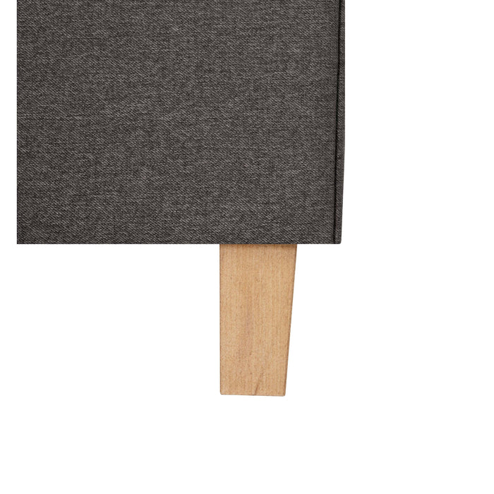 by fonQ Fjora Eenpersoonsbed met Opbergruimte 90 x 200 cm - Antraciet