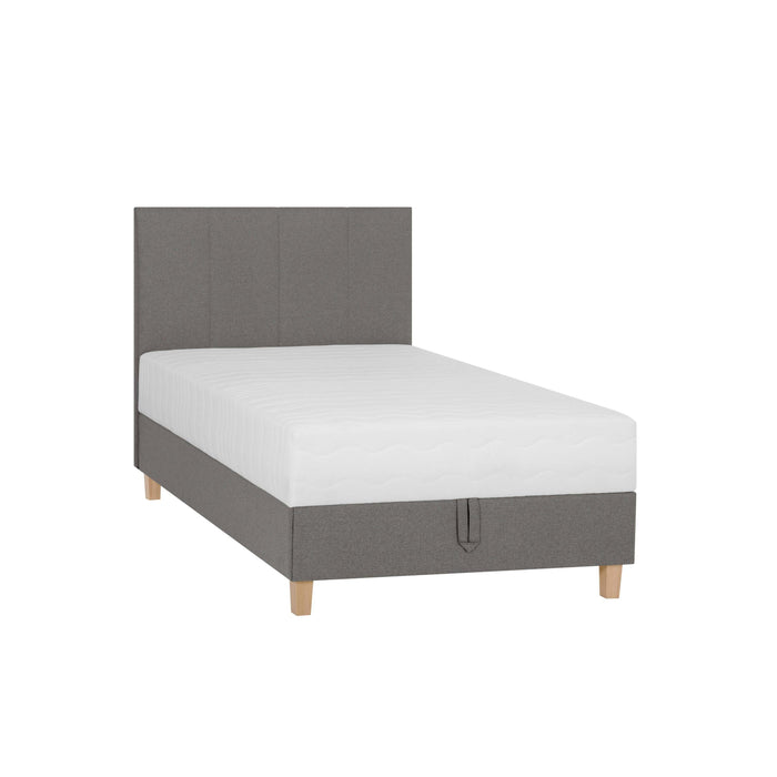 by fonQ Fjora Boxspring met Opbergruimte 120 x 200 cm - Steengrijs