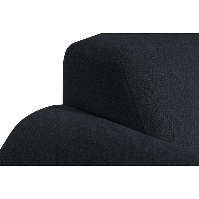 by fonQ Bink 3-zits Hoekbank met Chaise Longue Rechts - Bouclé - Zwart