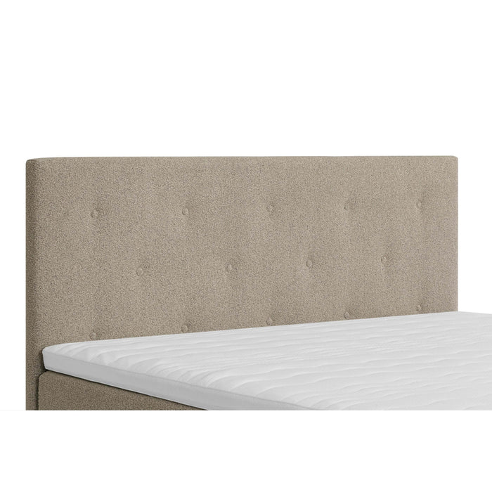 by fonQ Stilo Boxspring met Opbergruimte en Hoofdbord - 180 x 200 cm - Beige