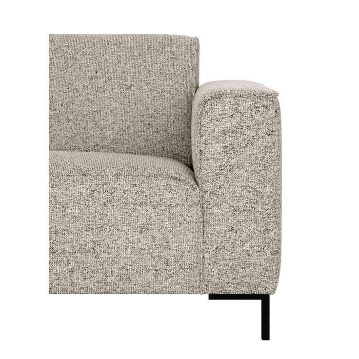 by fonQ Loft Hoekbank Links - Chenille Melange - Grijs