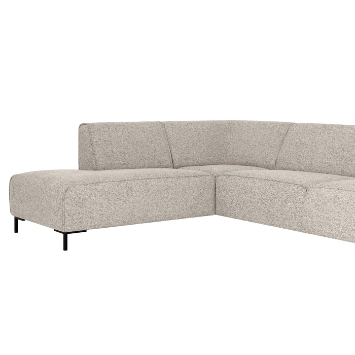 by fonQ Loft Hoekbank Links - Chenille Melange - Grijs